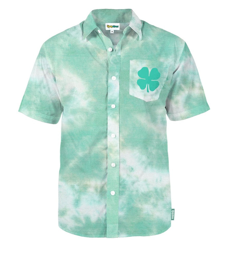 Faded Frolic Button Down Shirt: Men's St. Paddy's Outfits | Tipsy Elves