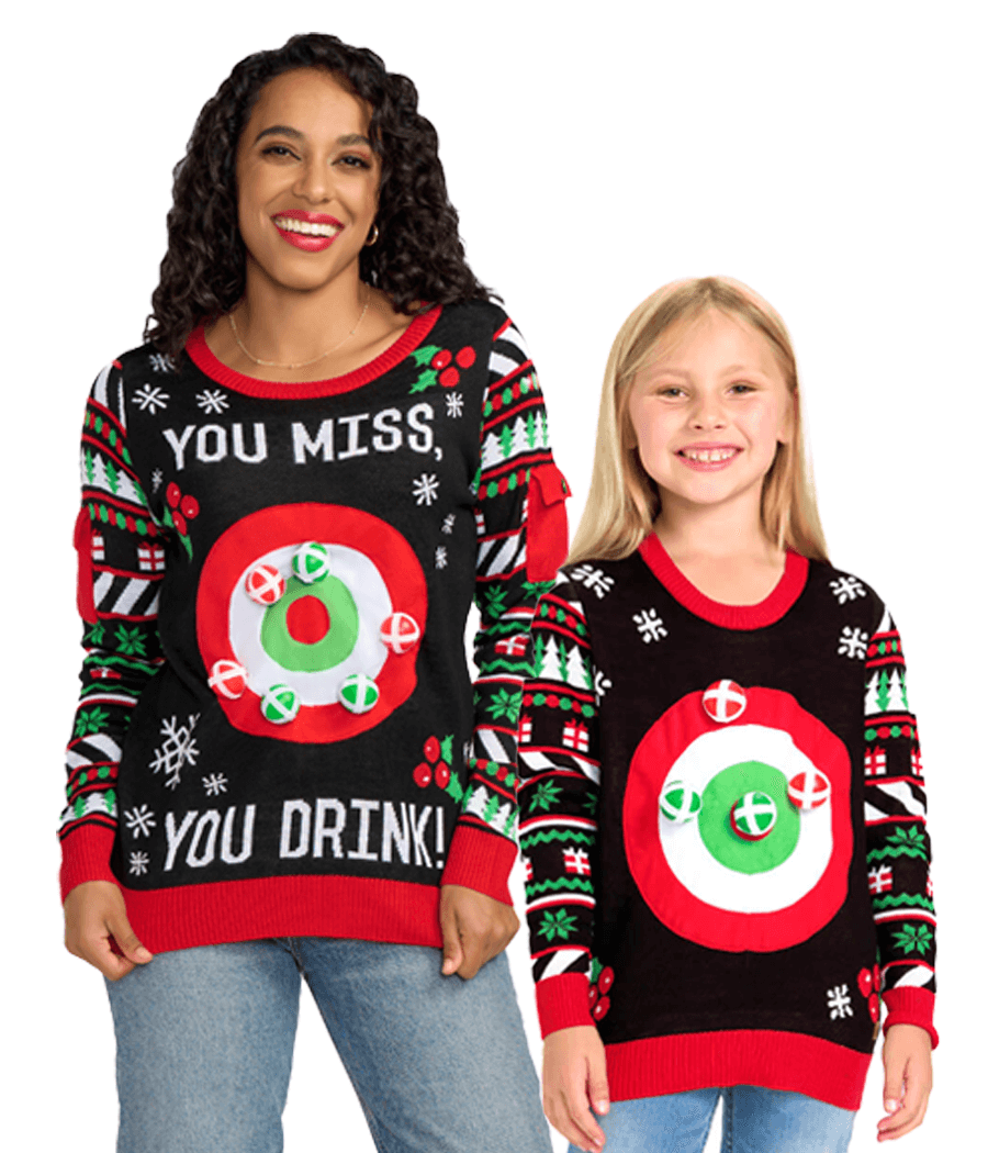 Mommy and me ugly christmas sweaters hotsell