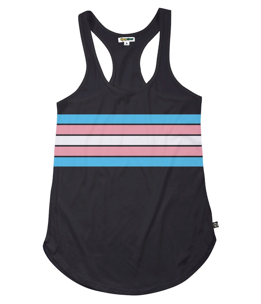 Trans Pride Flag Racerback Tank Top: Pride Outfits | Tipsy Elves