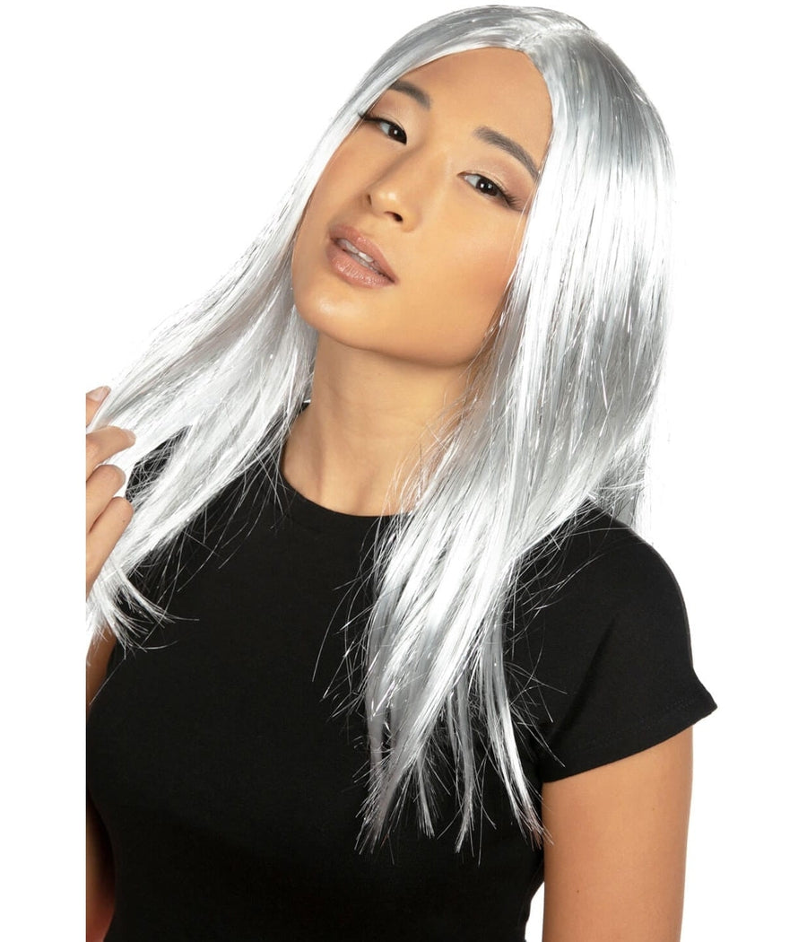 Halloween silver outlet wig