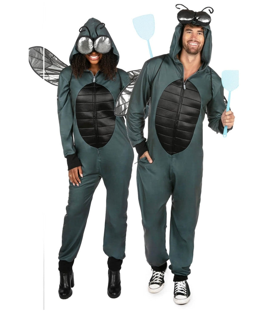 Men's Fly Costume | Fun Halloween adult Costume | High Strength & Durable Material | Black | Tipsy Elves