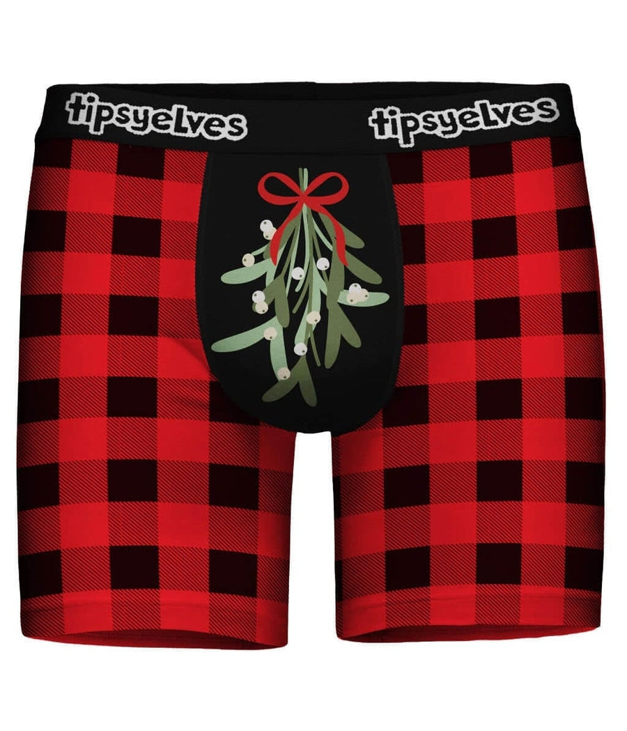 Women's Briefs, Underwear, Buffalo Plaid, Red and Black, Gifts for