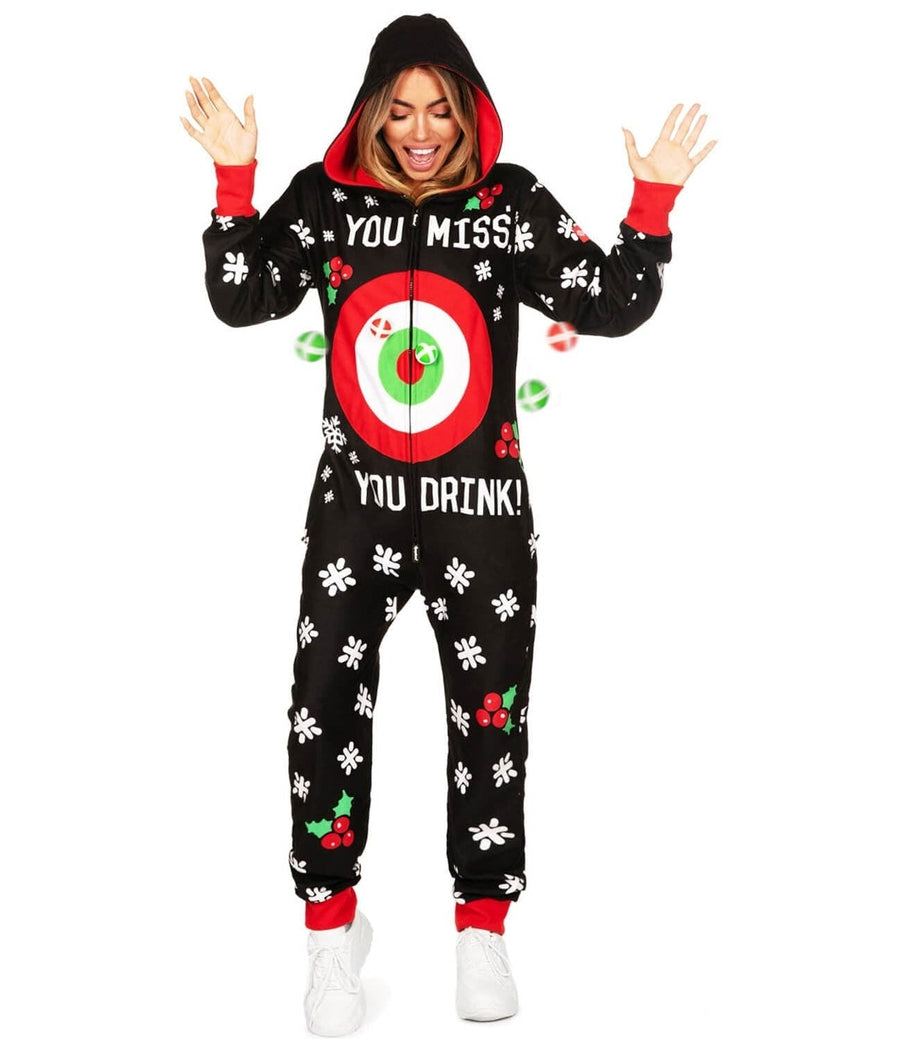 Drinking Game Jumpsuit: Women's Christmas Outfits