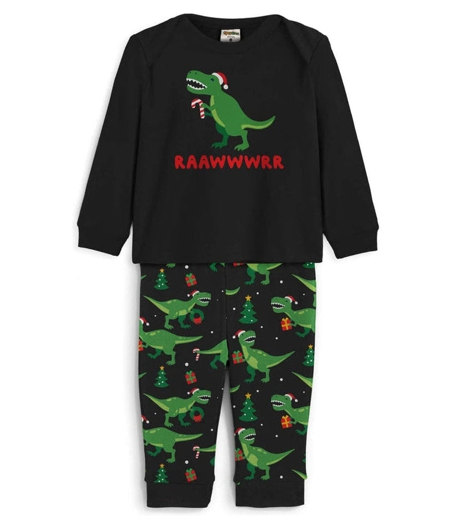 Rawr Dinosaur Pajama Set Toddler Girl s Christmas Outfits Tipsy