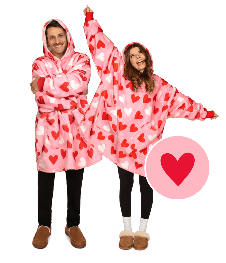 Full Hearts Blanket Hoodie Valentine s Outfits Tipsy Elves