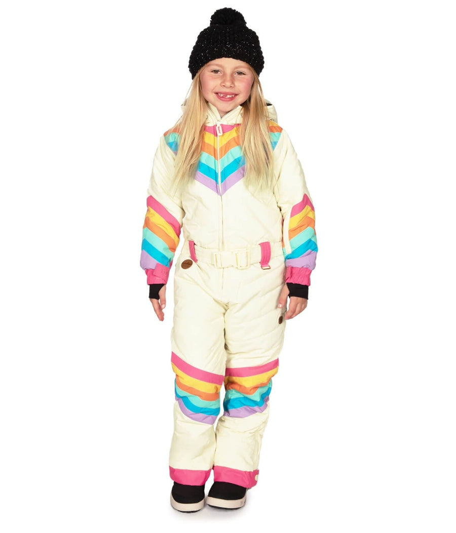 Retro Rainbow Snow Suit Girl s Ski Snowboard Apparel Tipsy Elves