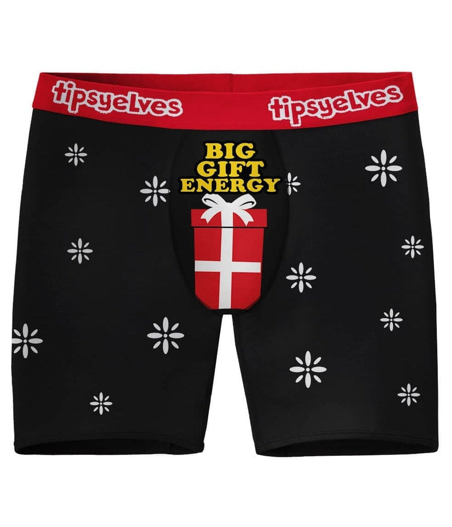 Big Gift Energy Boxer Briefs: Men's Christmas Outfits | Tipsy Elves