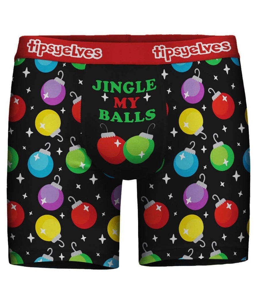 Men's Jingle Bell Holiday Brief Full Thong (Men Christmas Underwear)  Christmas Thong with bells