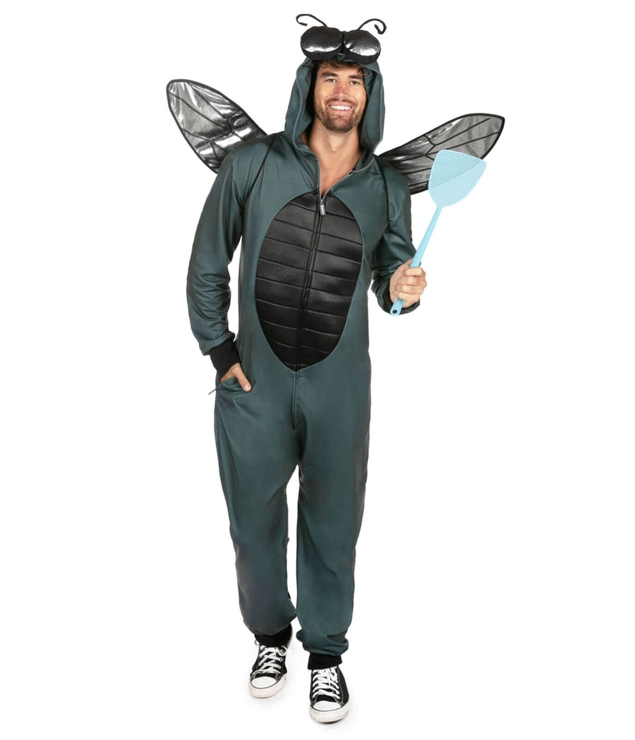Men's Fly Costume | Fun Halloween adult Costume | High Strength & Durable Material | Black | Tipsy Elves