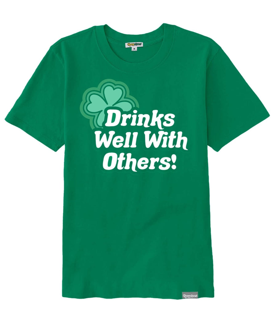Drinks Well With Others Oversized Boyfriend Tee: Women's St. Paddy's  Outfits | Tipsy Elves