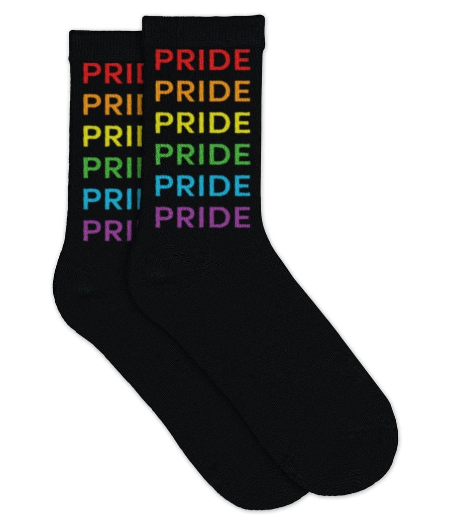 Men's Multicolored Rainbow Socks - Pride Day Socks for Men