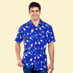 Men's and Women's Patriotic Button Down Shirts | Tipsy Elves
