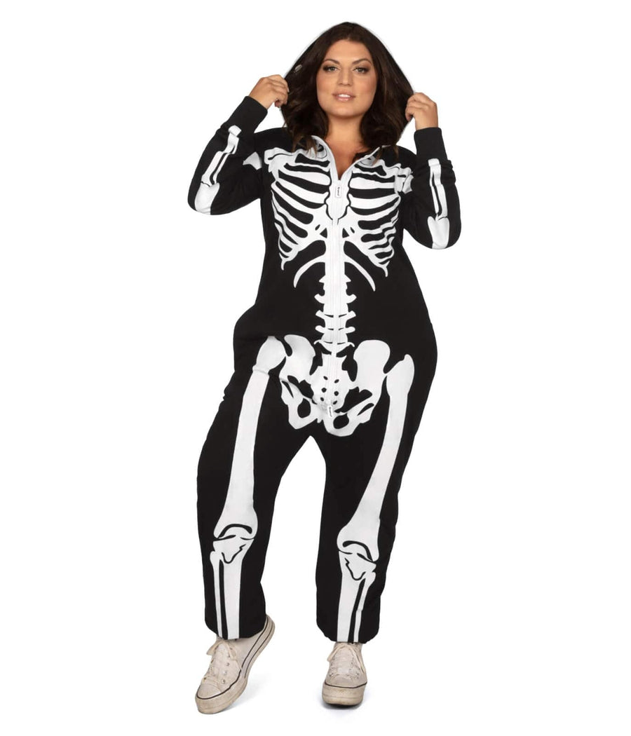 Skeleton Plus Size Costume: Women's Halloween Outfits | Tipsy Elves
