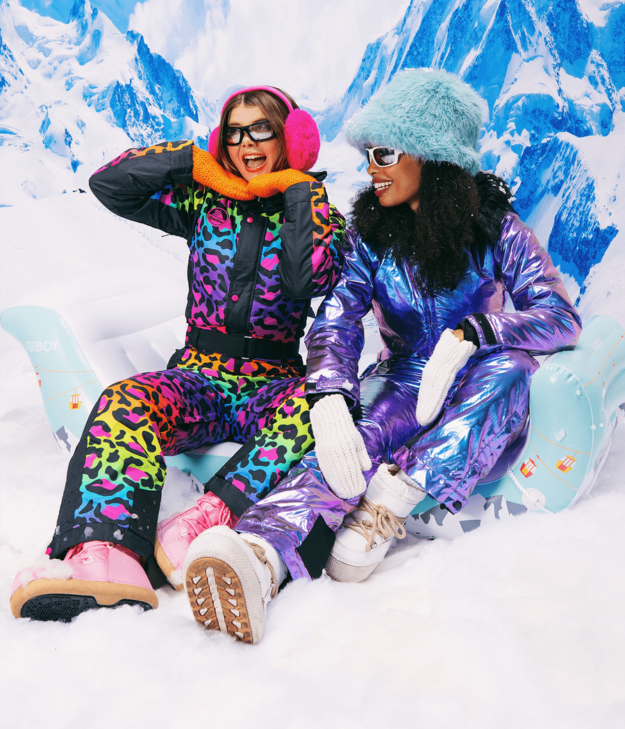 Women's 90's Leopard Ski Suit Image 2