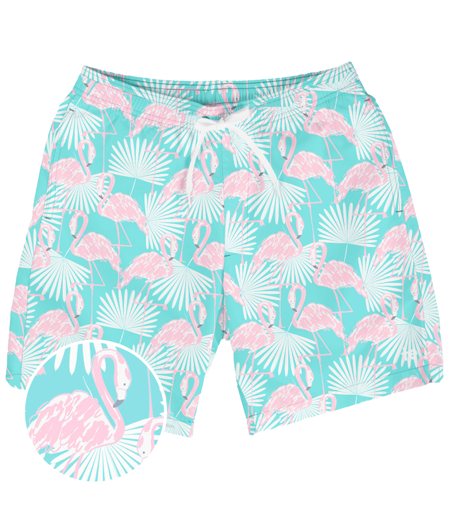 Flirty Flamingo Swim Trunks