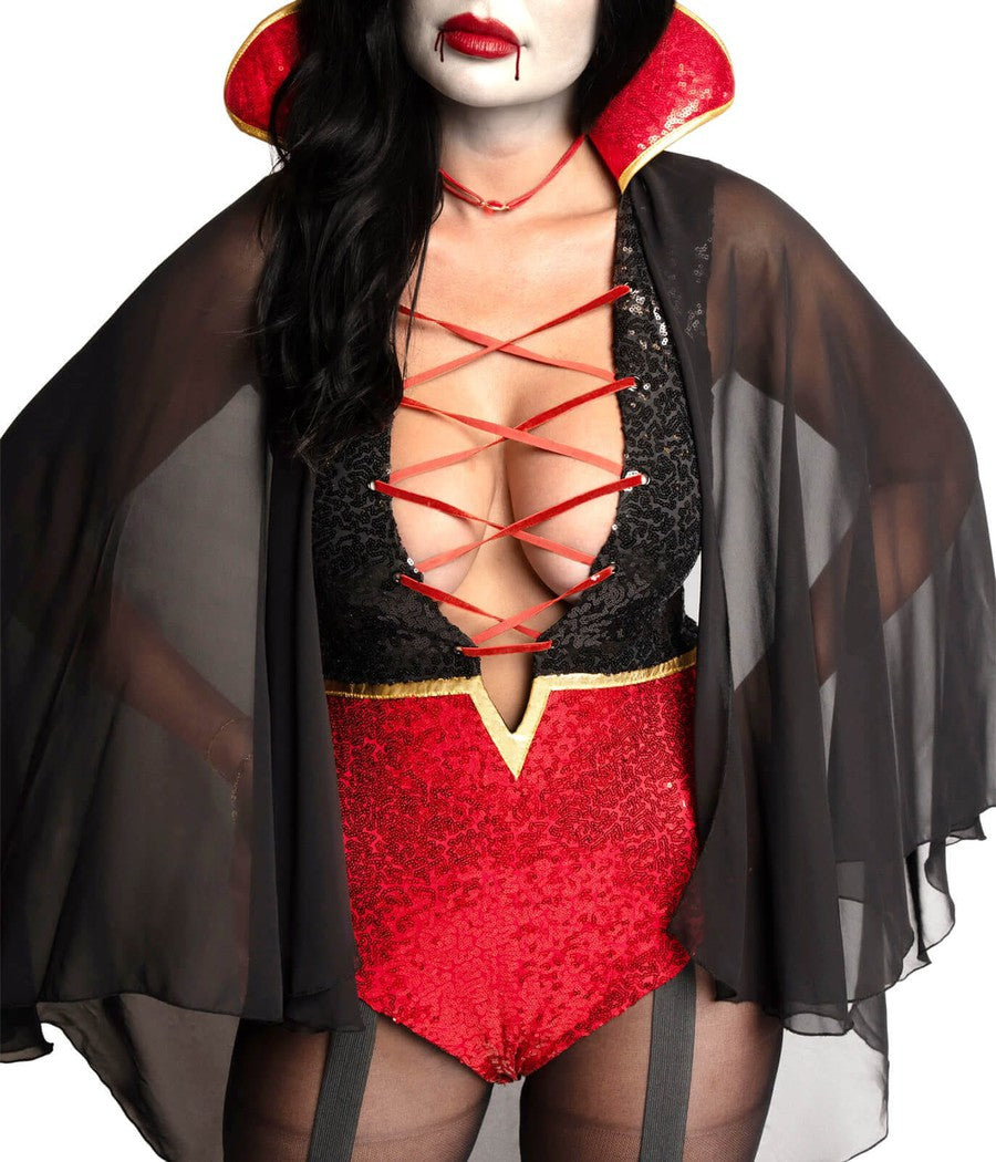 Women Costume- Halloween Sexy Vampire Costume Outfit Gothic