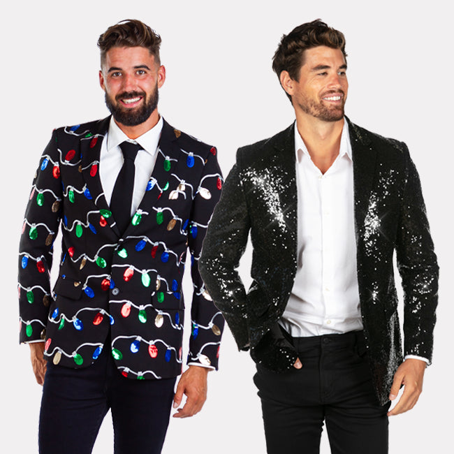 shop blazers - men's black sequin blazer and men's tangler wrangle sequin blazer