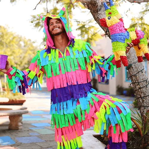 shop halloween costumes - image of man wearing pinata costume