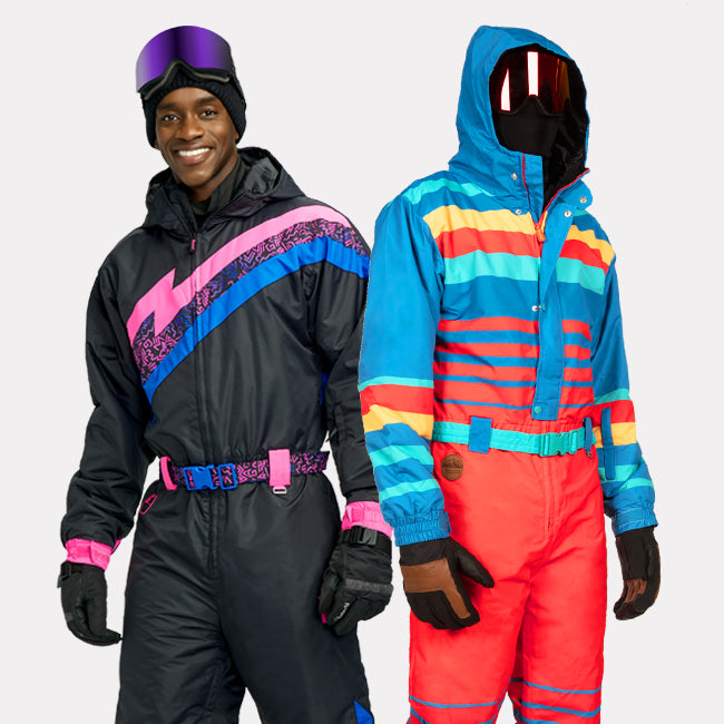 shop snow suits - men's dusk run snow suit and men's night run snow suit