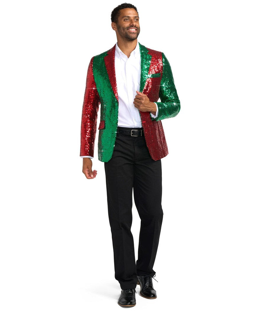 Sequin hot sale christmas blazer