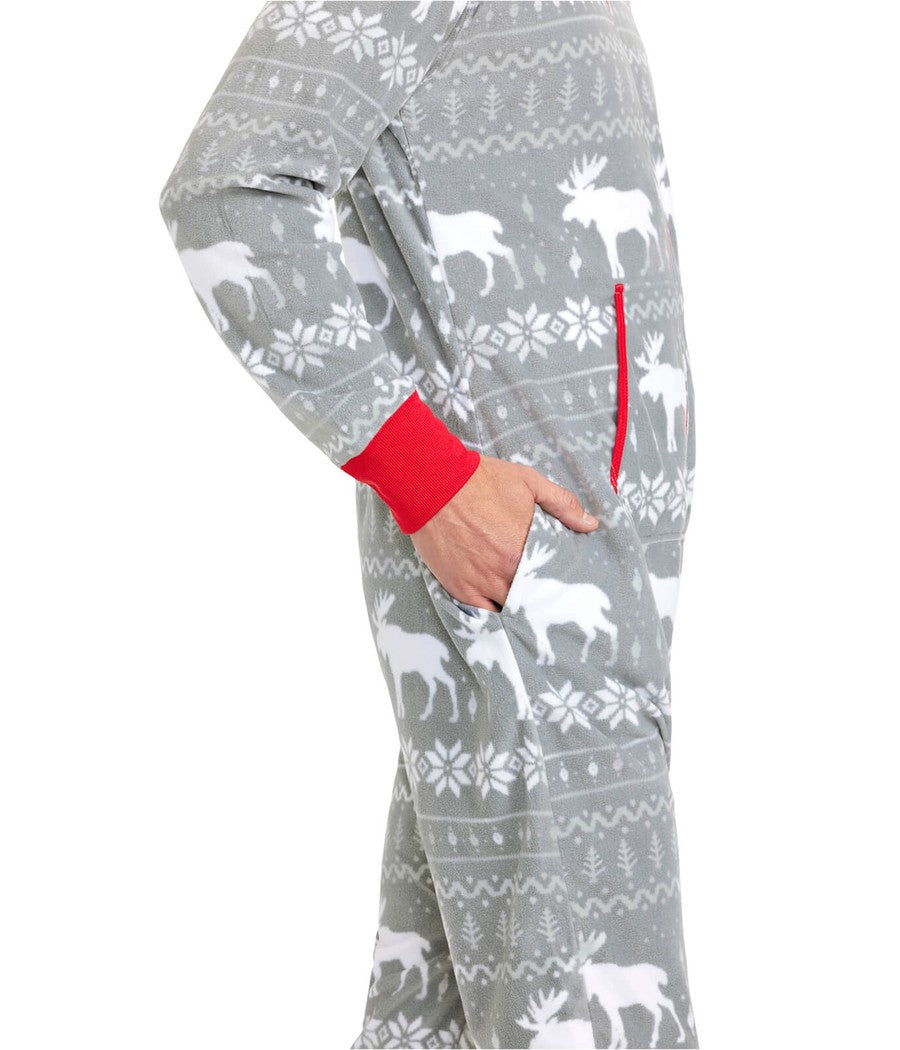 Grey Moose Fair Isle Men s Christmas Jumpsuit Tipsy Elves