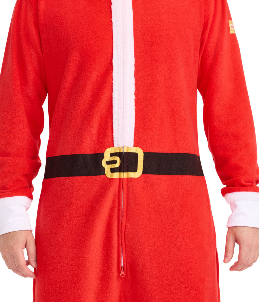 Men's Santa Jumpsuit With Fur