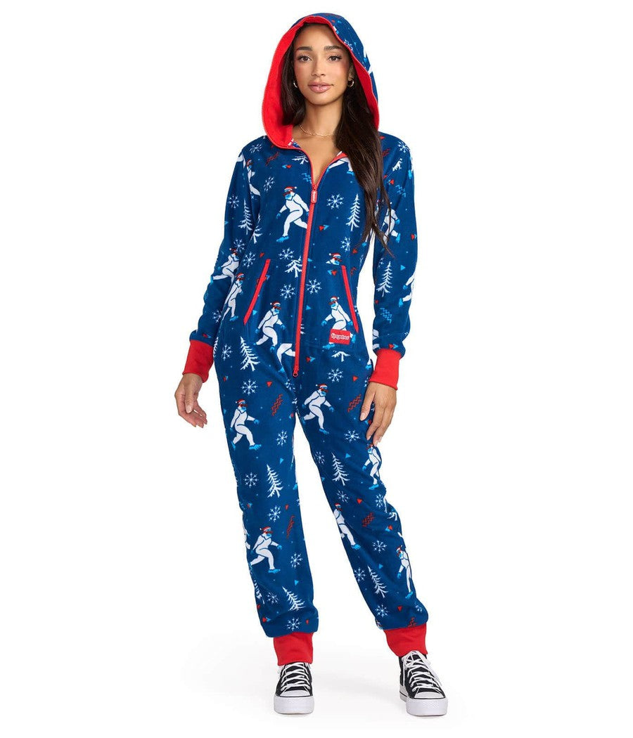 Yuletide Yeti Jumpsuit: Women's Christmas Outfits | Tipsy Elves