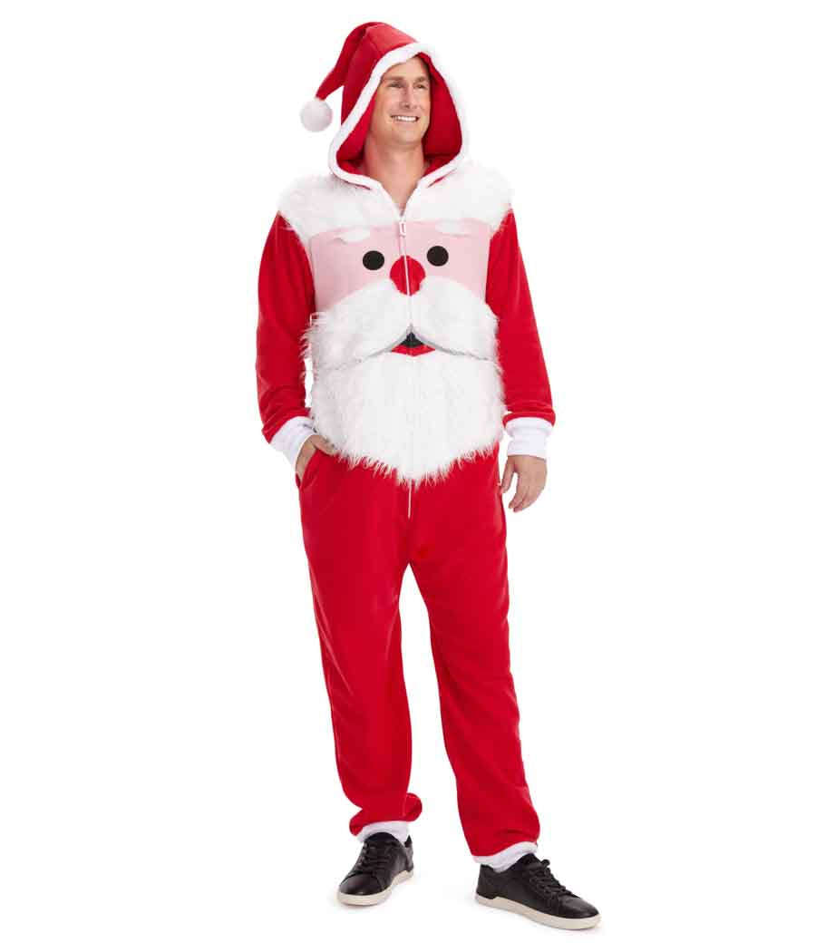 Men's Santa's Close Up Jumpsuit