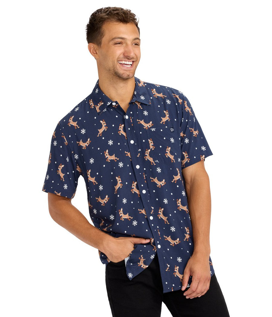 Men's Rudolph Button Down Shirt