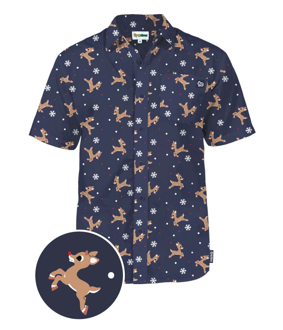 Men's Rudolph Button Down Shirt