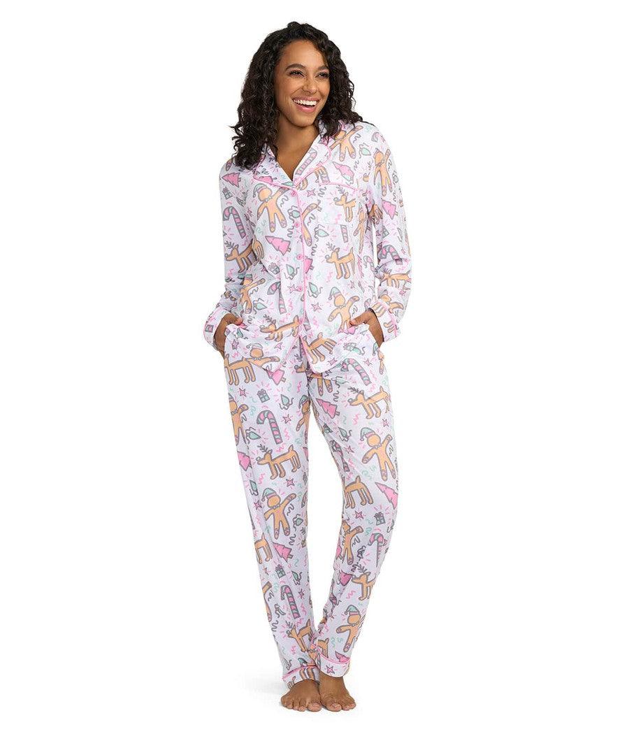 Seasonal Sketch Pajama Set: Women's Christmas Outfits | Tipsy Elves