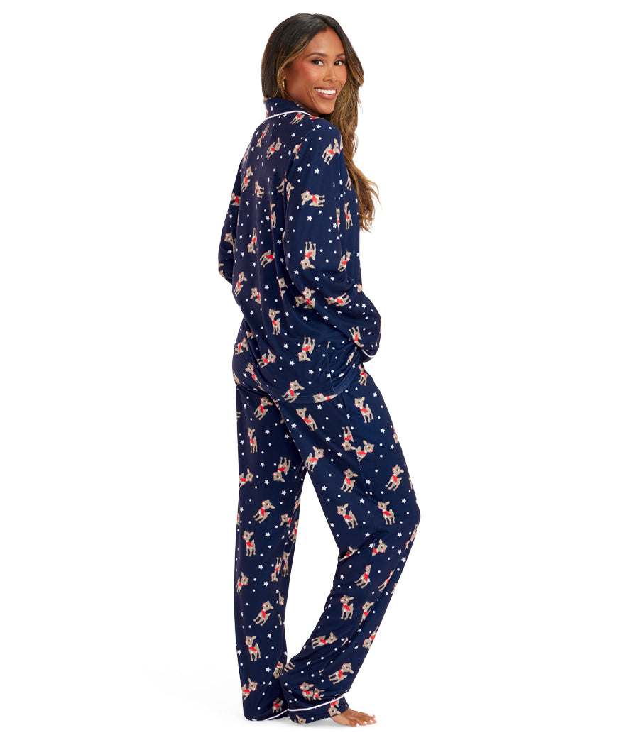 Women's Rudolph Pajama Set Image 2