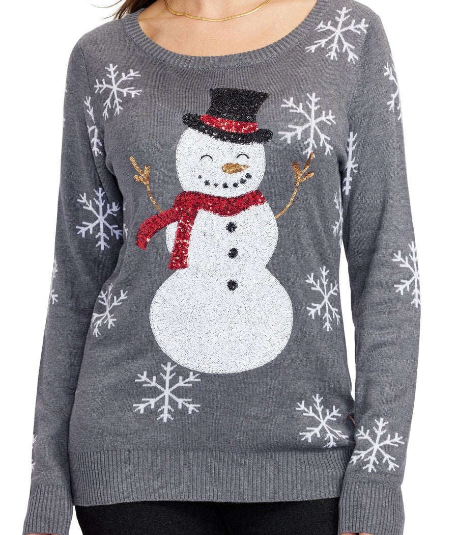 Winter Snow Much Fun Snowman' Women's Plus Size T-Shirt