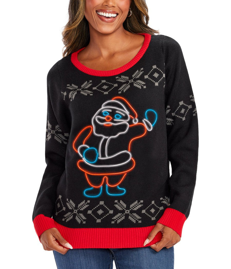 Light Up Ugly Christmas Sweaters for Men Women Tipsy Elves