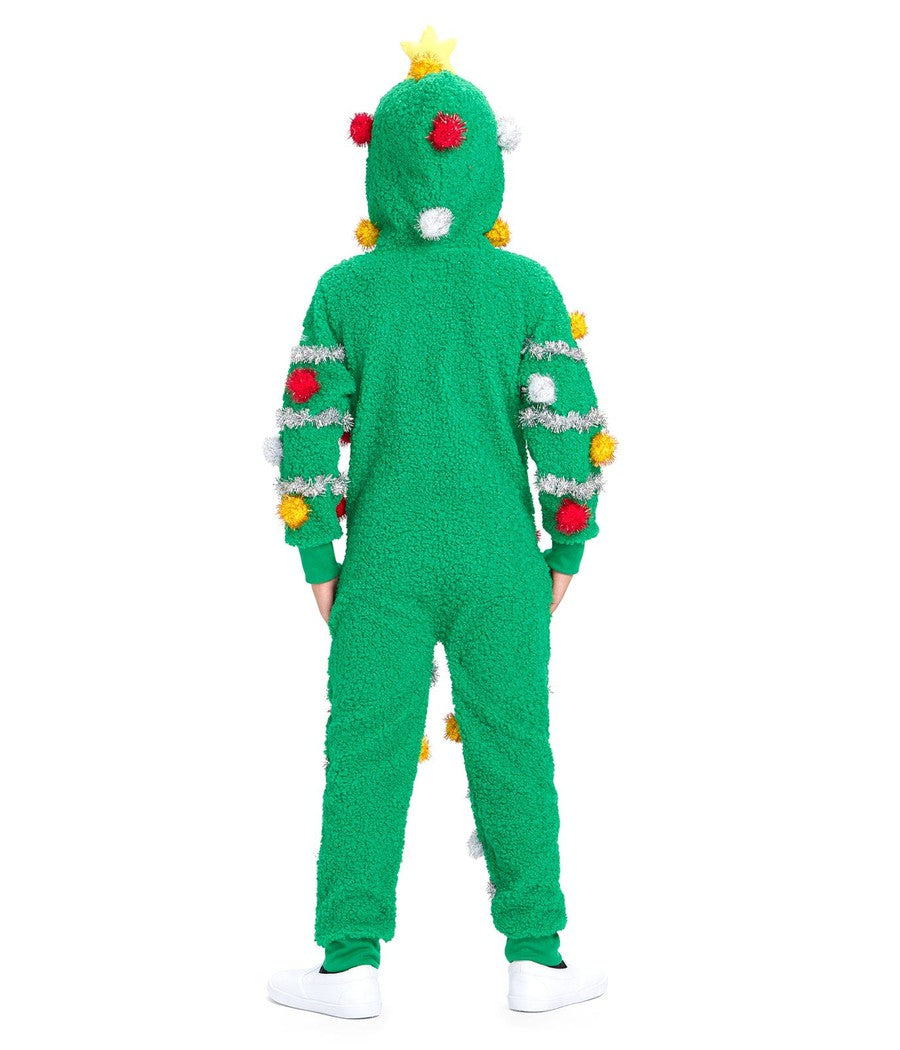 Boys buying Green Christmas Tree Suit-xl