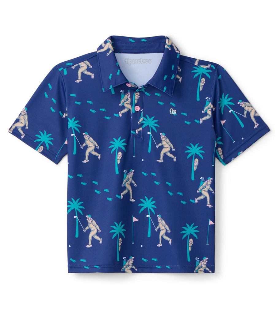 Toddler Boy's Bigfoot Bogey Golf Polo