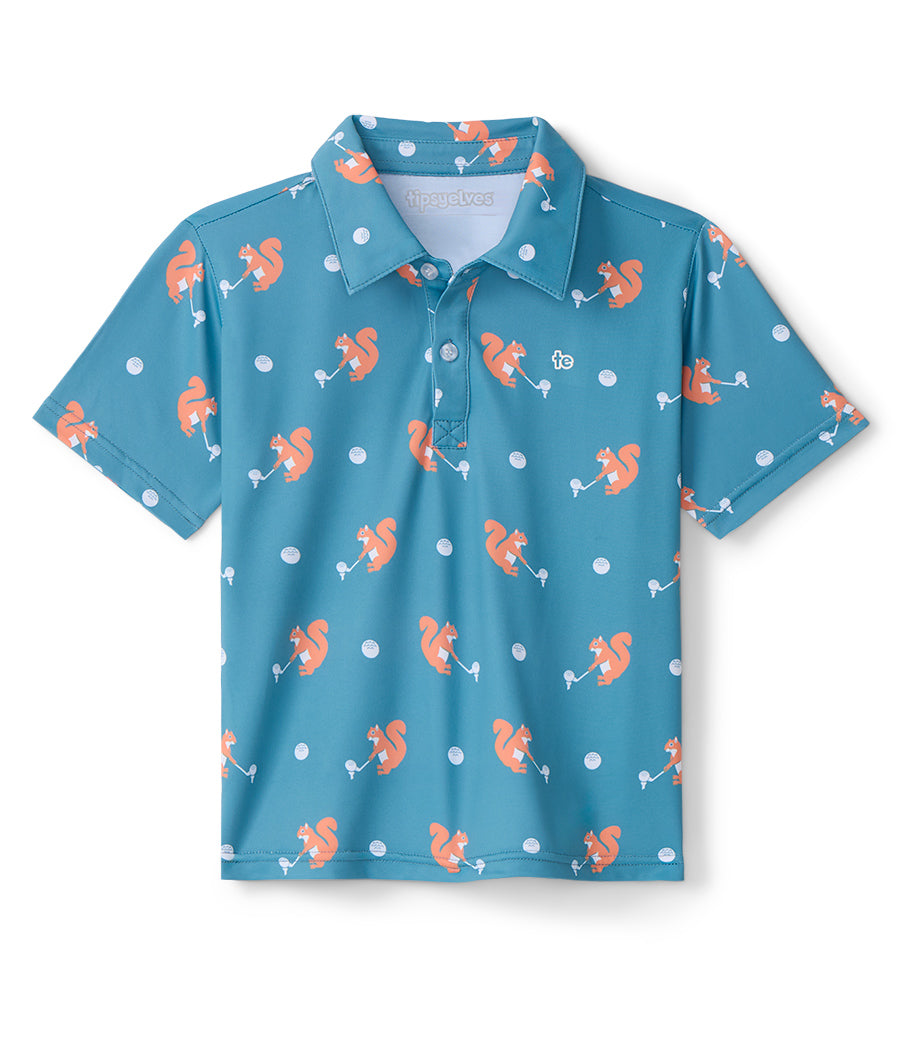 Toddler Girl's Squirrel! Golf Polo