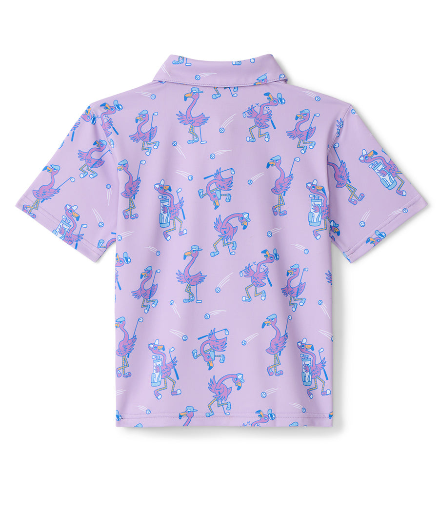 Toddler Girl's Flamingo Fiasco Golf Polo