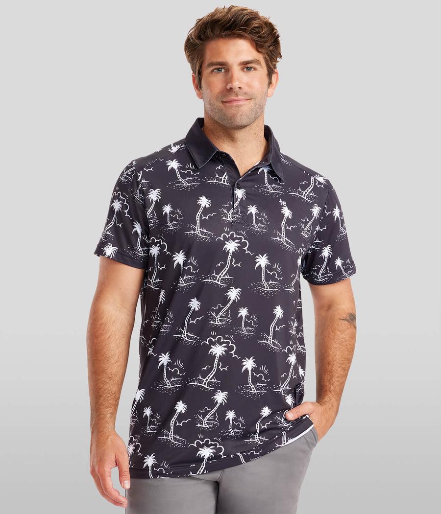 Men's Monochrome Moonlight Golf Polo