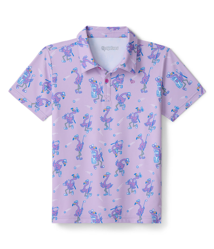 Girl's Flamingo Fiasco Golf Polo