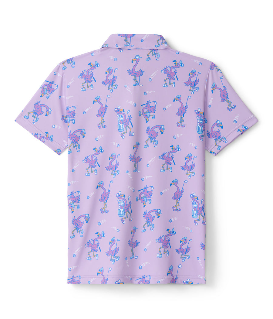 Girl's Flamingo Fiasco Golf Polo