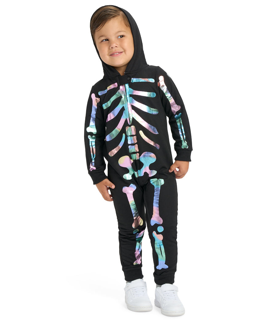 Toddler Boy's Iridescent Skeleton Costume