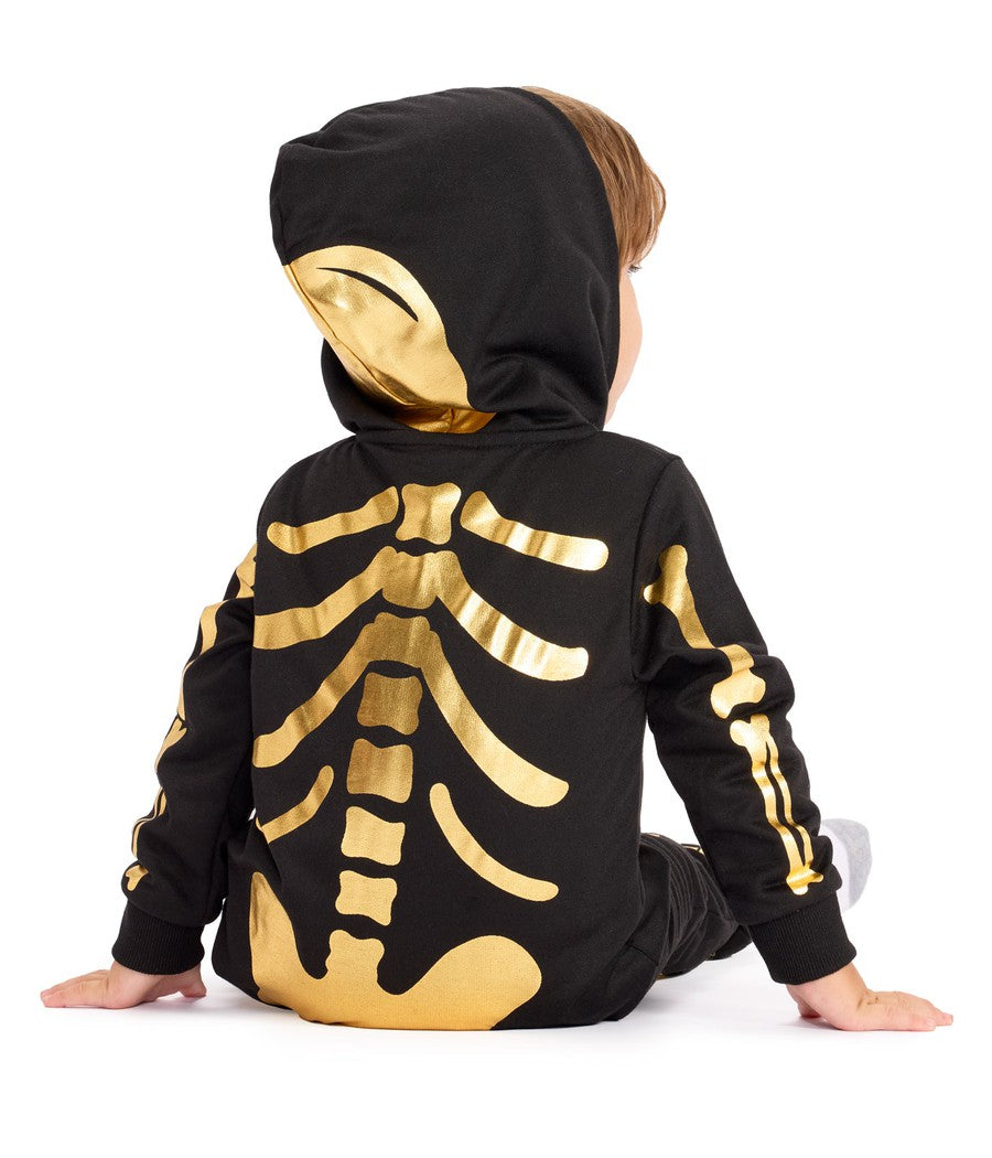 Toddler Boy's Gold Skeleton Costume Image 2