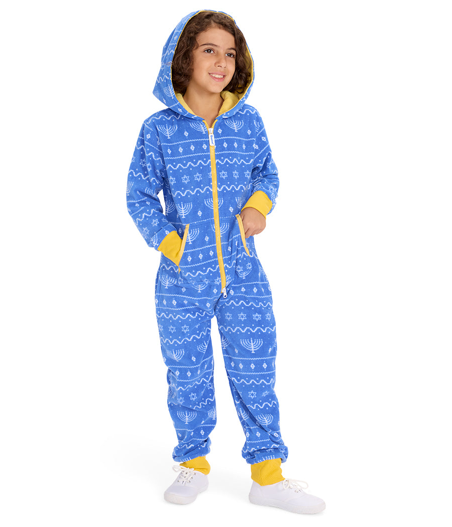 Boy's Blue Hanukkah Jumpsuit