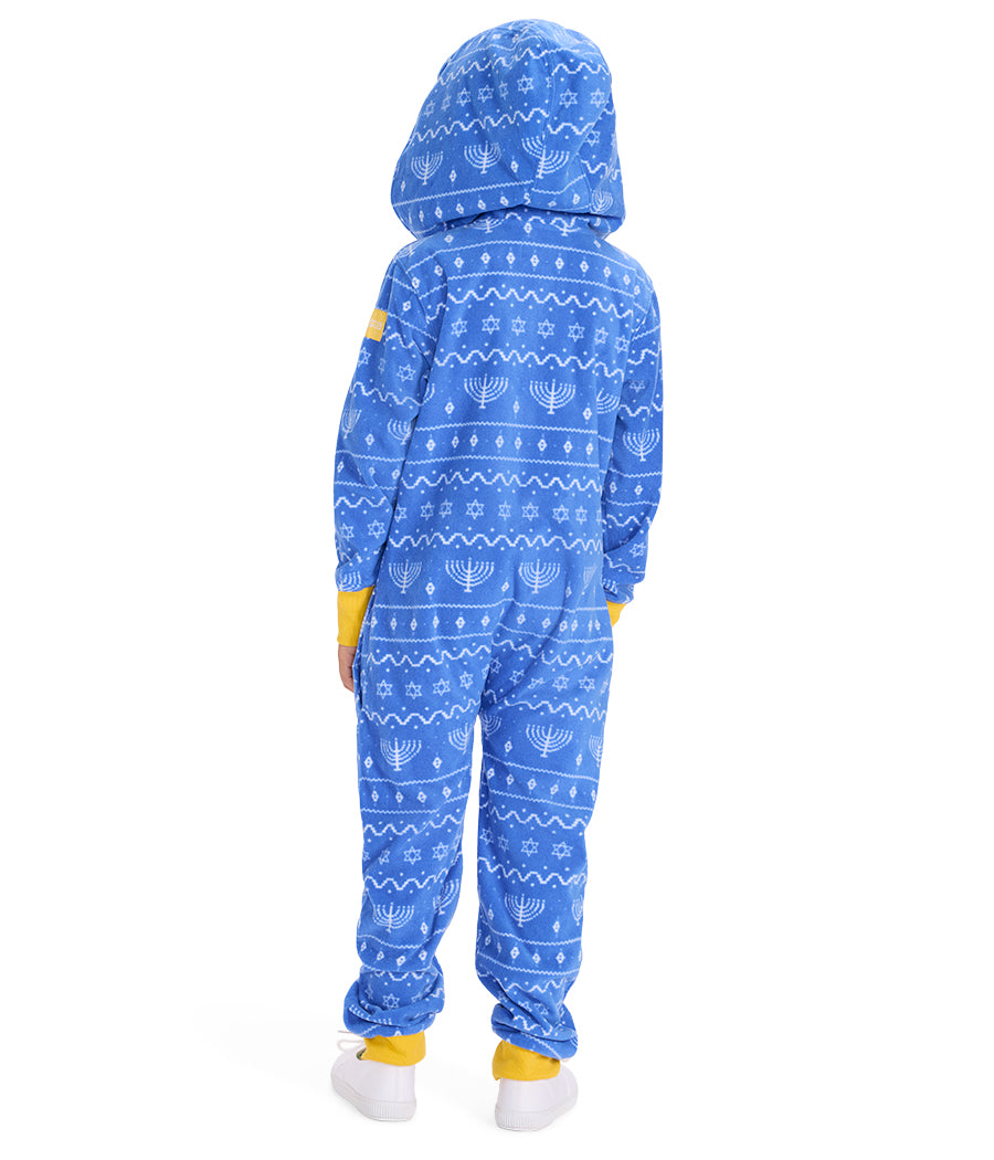 Boy's Blue Hanukkah Jumpsuit Image 2