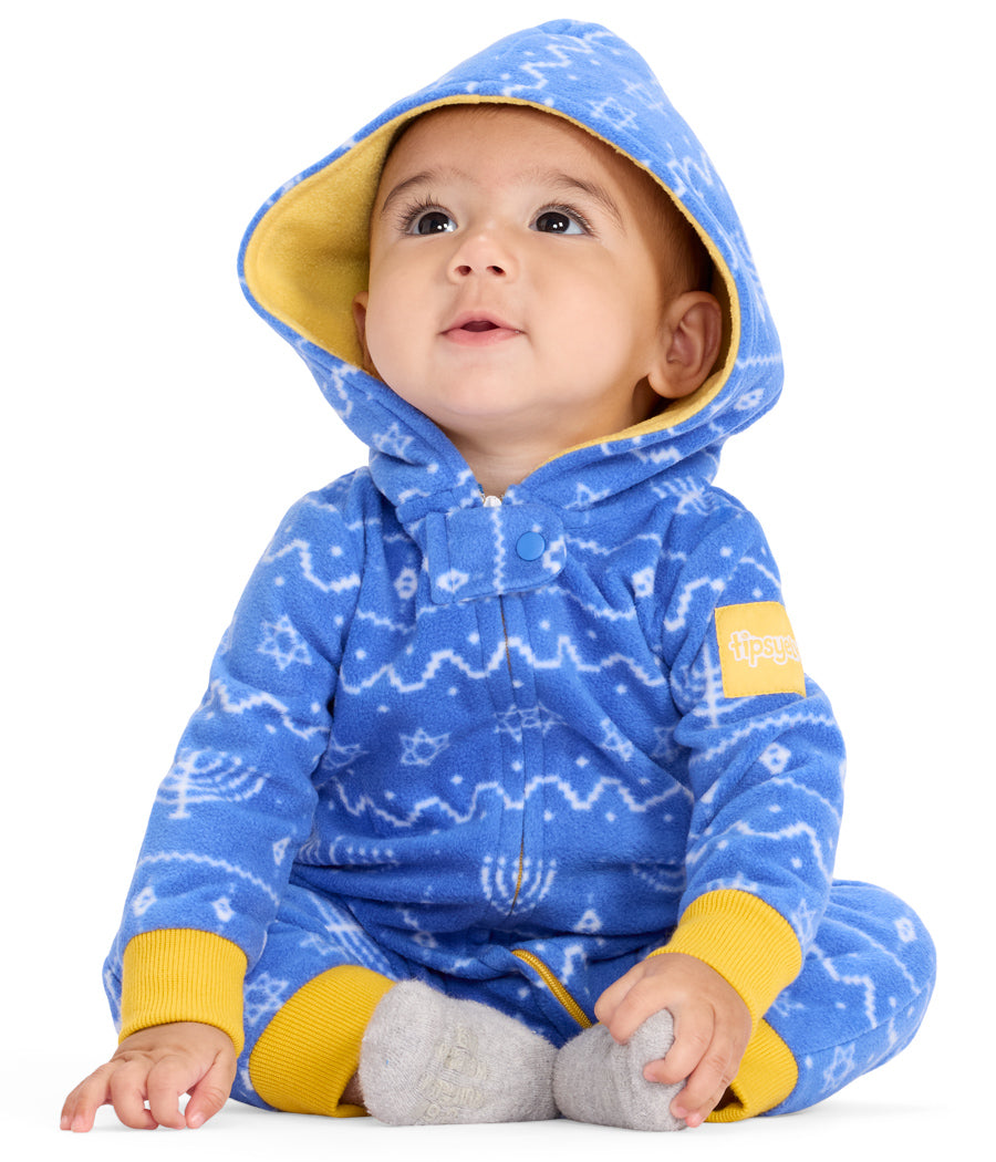 Baby Boy's Blue Hanukkah Jumpsuit