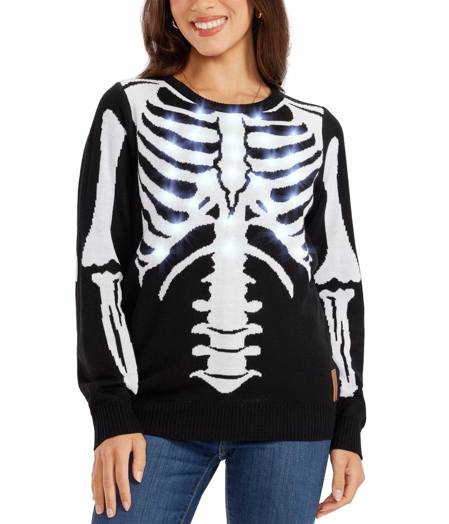 Women's Skeleton Light Up Sweater