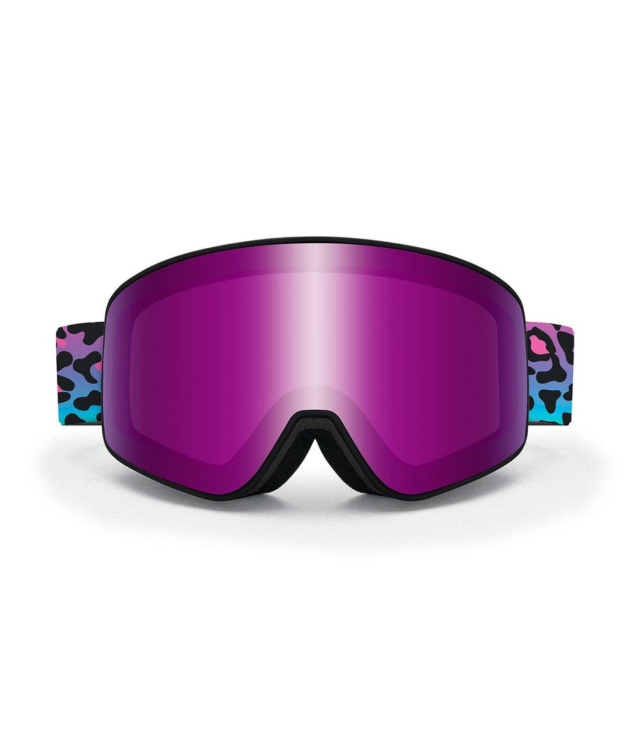 Leopard cheap ski goggles