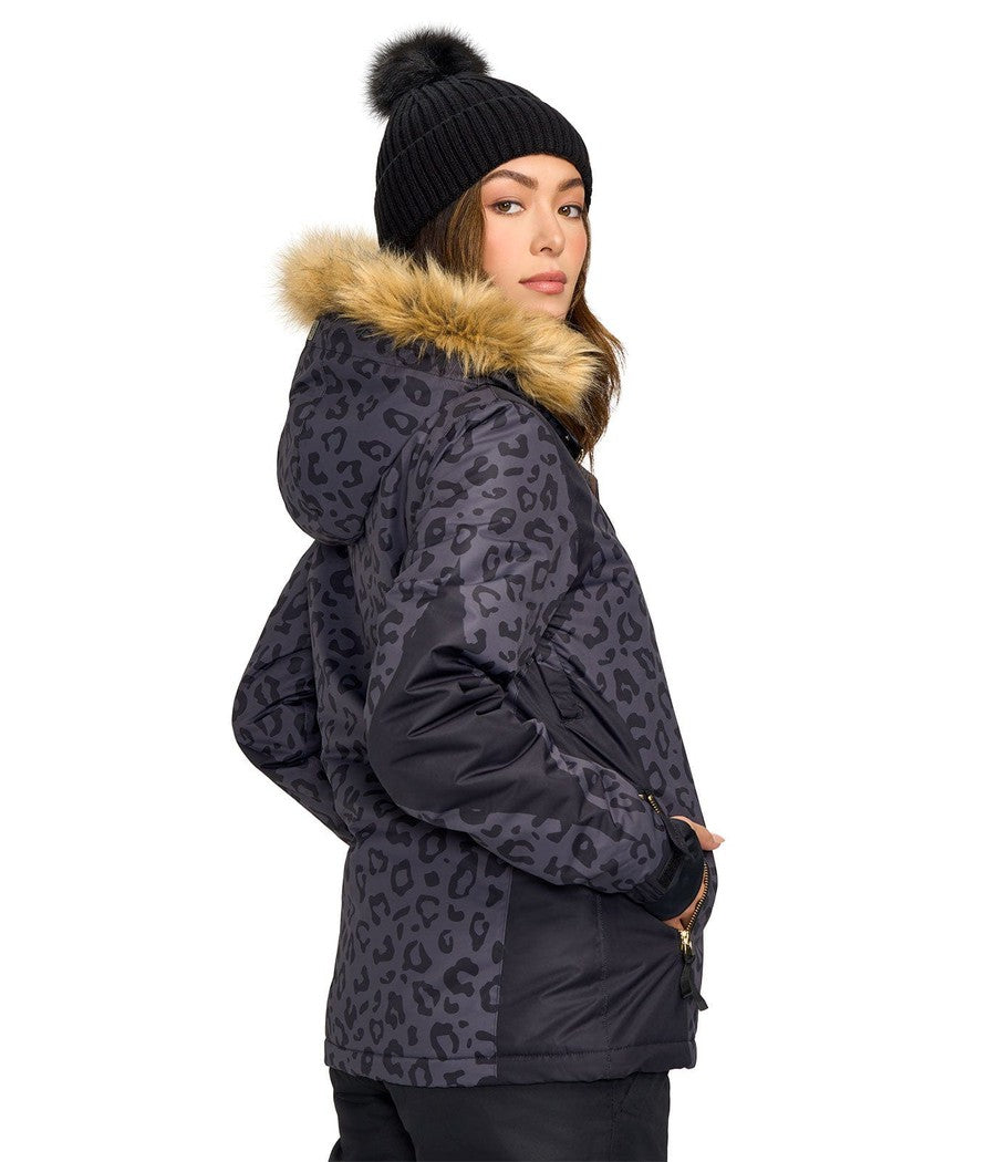 Leopard print snowboard jacket best sale