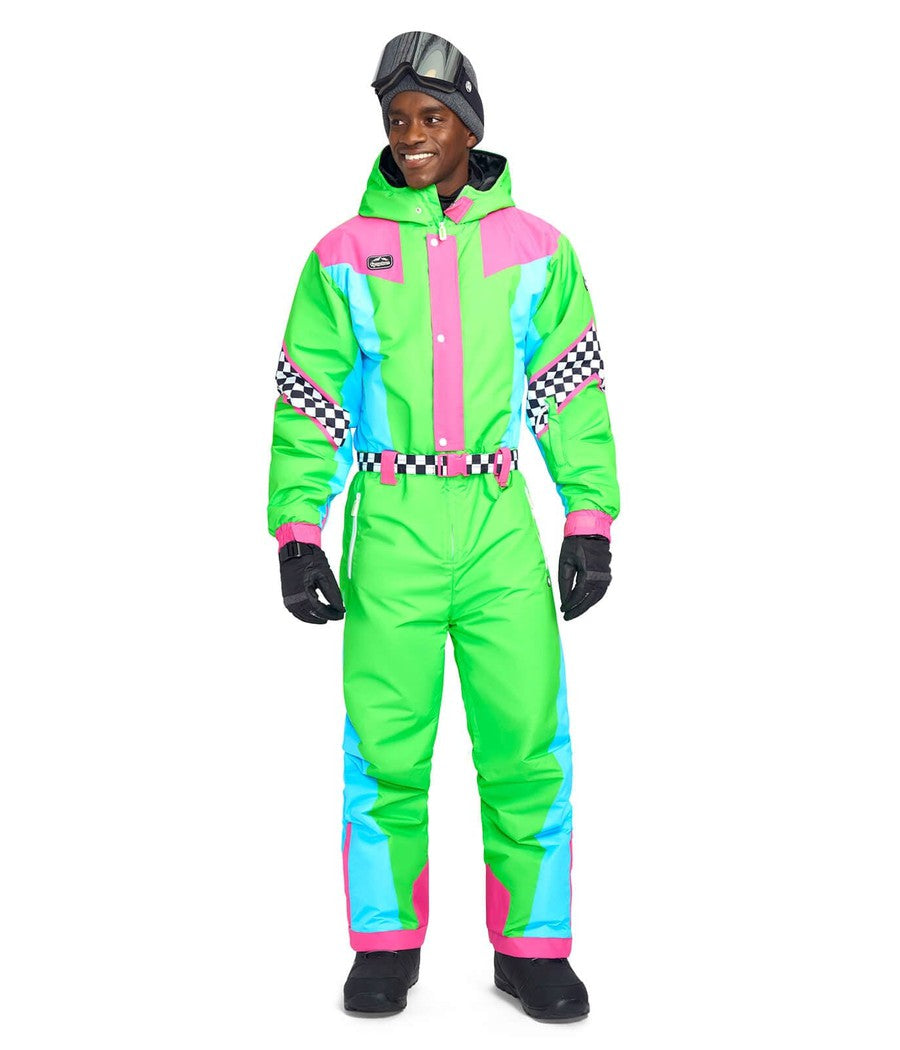 Green ski suit sale